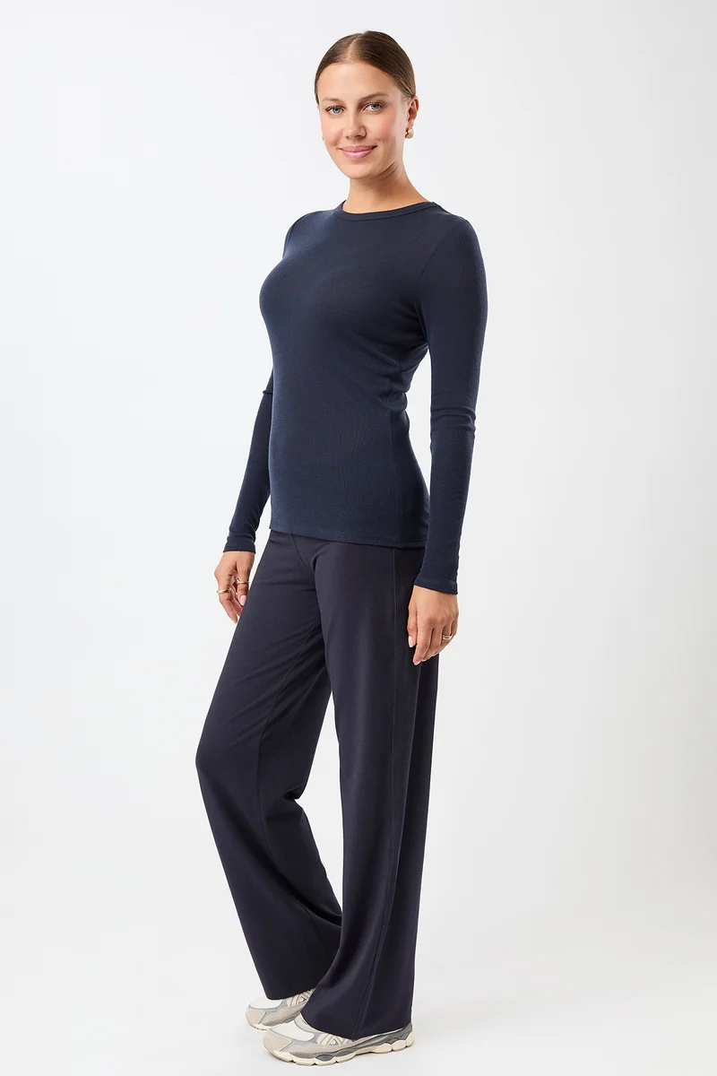 Wide Leg Pants - Night Sky