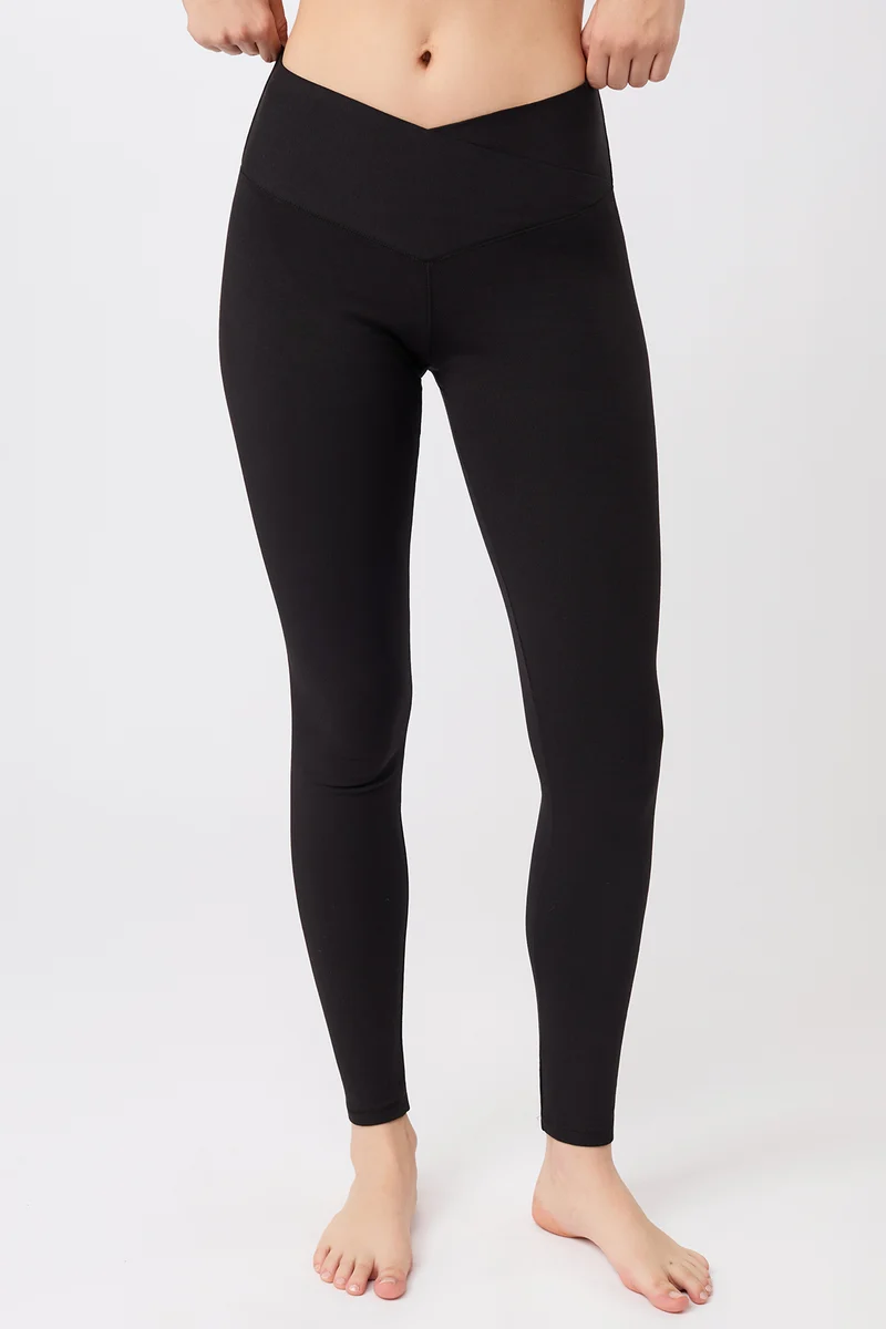 Wrap Legging - Black, GOTS