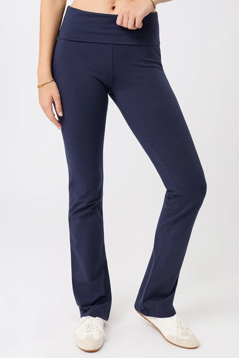 Legging Roll-Down Flared - Night Sky, GOTS