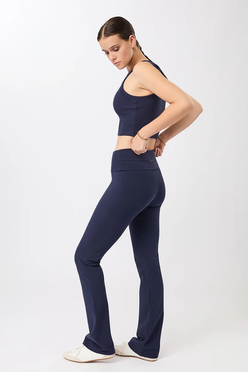 Legging Roll-Down Flared - Night Sky, GOTS
