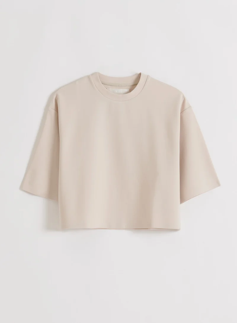Sand Luxe Boxy Short Sleeve