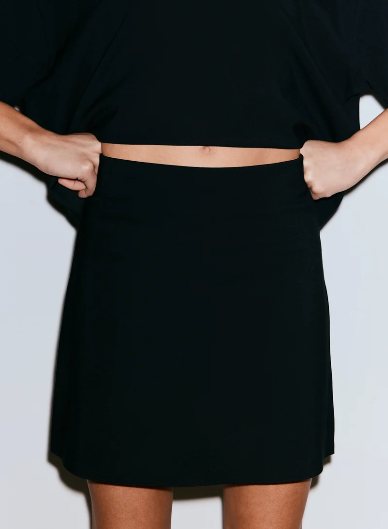 Black Luxe Skort