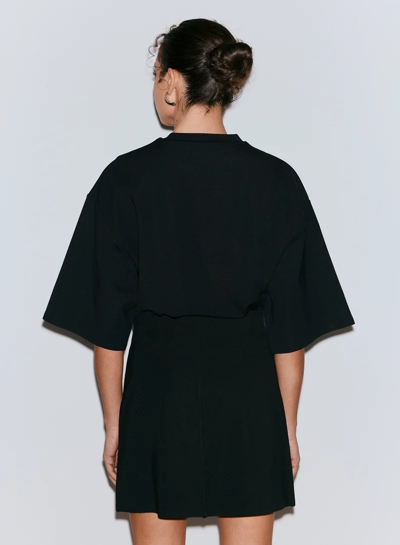 Black Luxe Skort