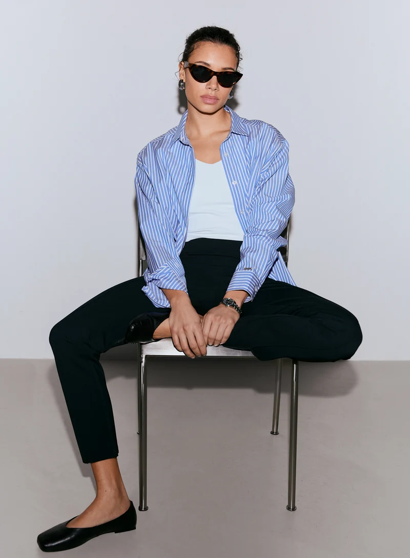 Black Luxe Pintuck pants