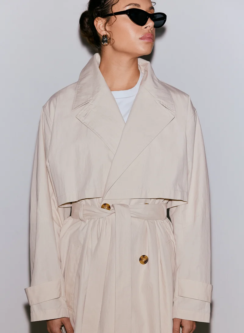 Café Au Lait Femme Trenchcoat