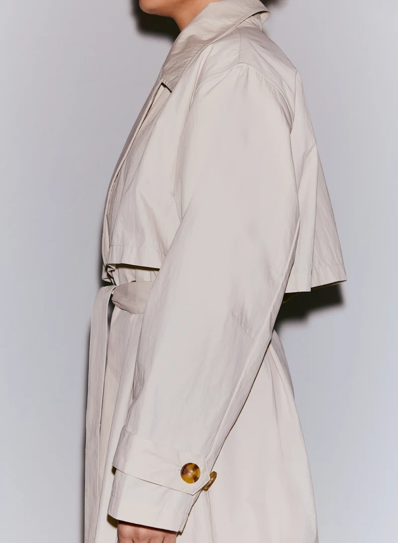 Café Au Lait Femme Trenchcoat