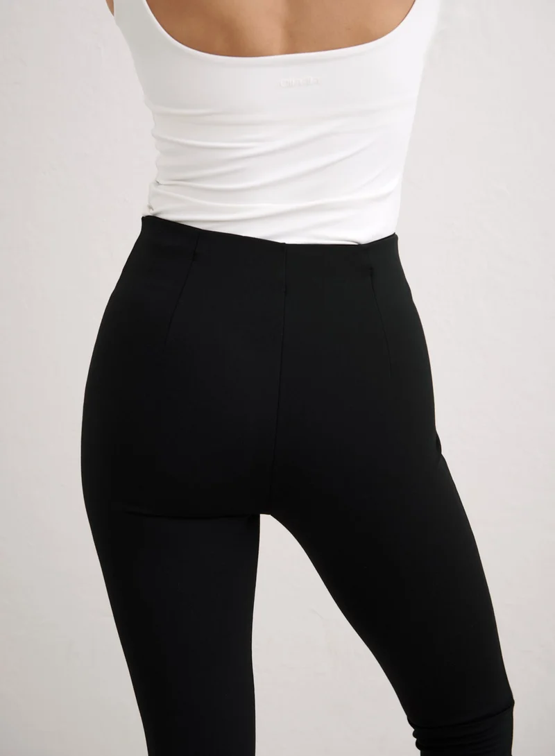 Black Luxe Capri Pants