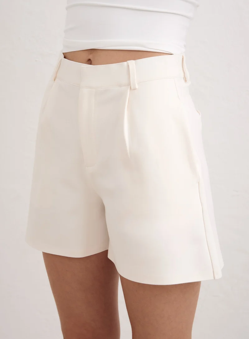 Off White Luxe Bermuda Shorts