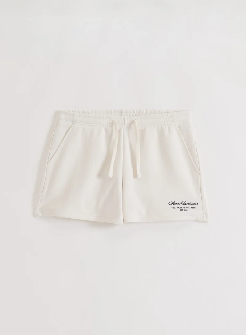Off White Script Sweat Shorts