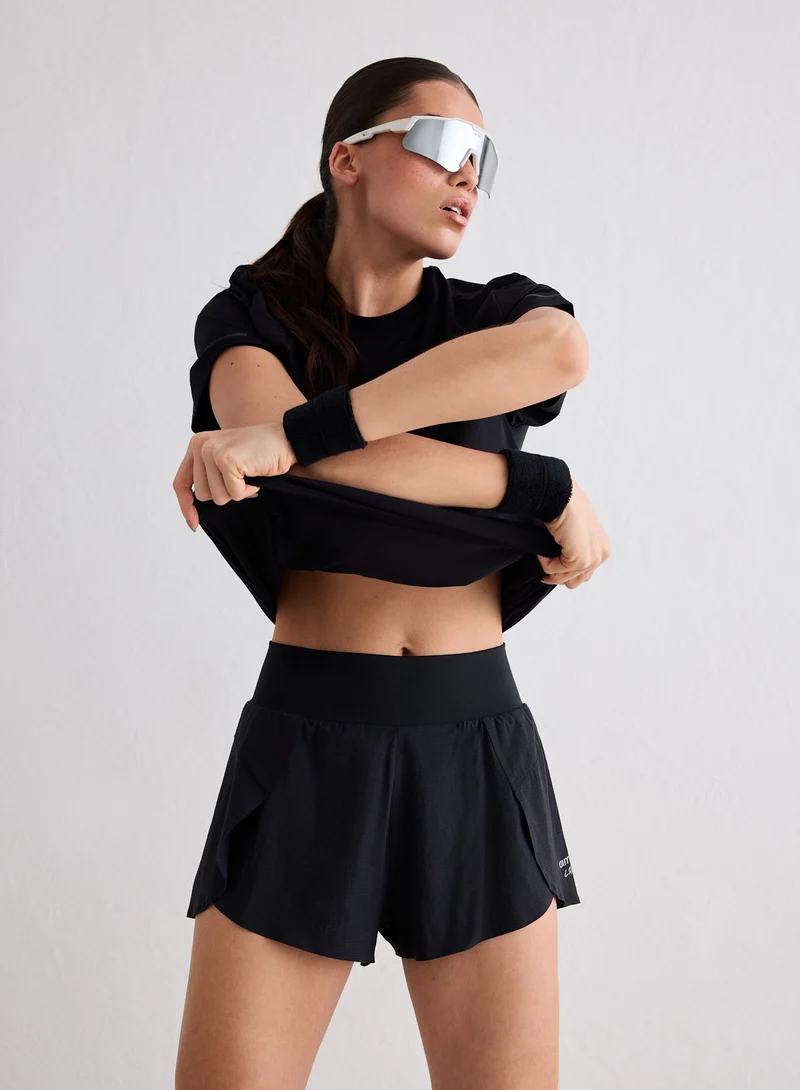 Black Running Shorts