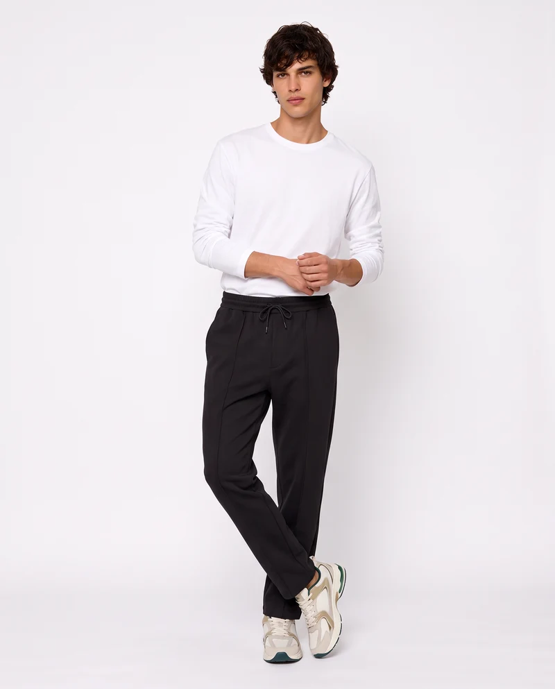 Pantaloni Jogger Soft Touch Relaxed Fit - Nero