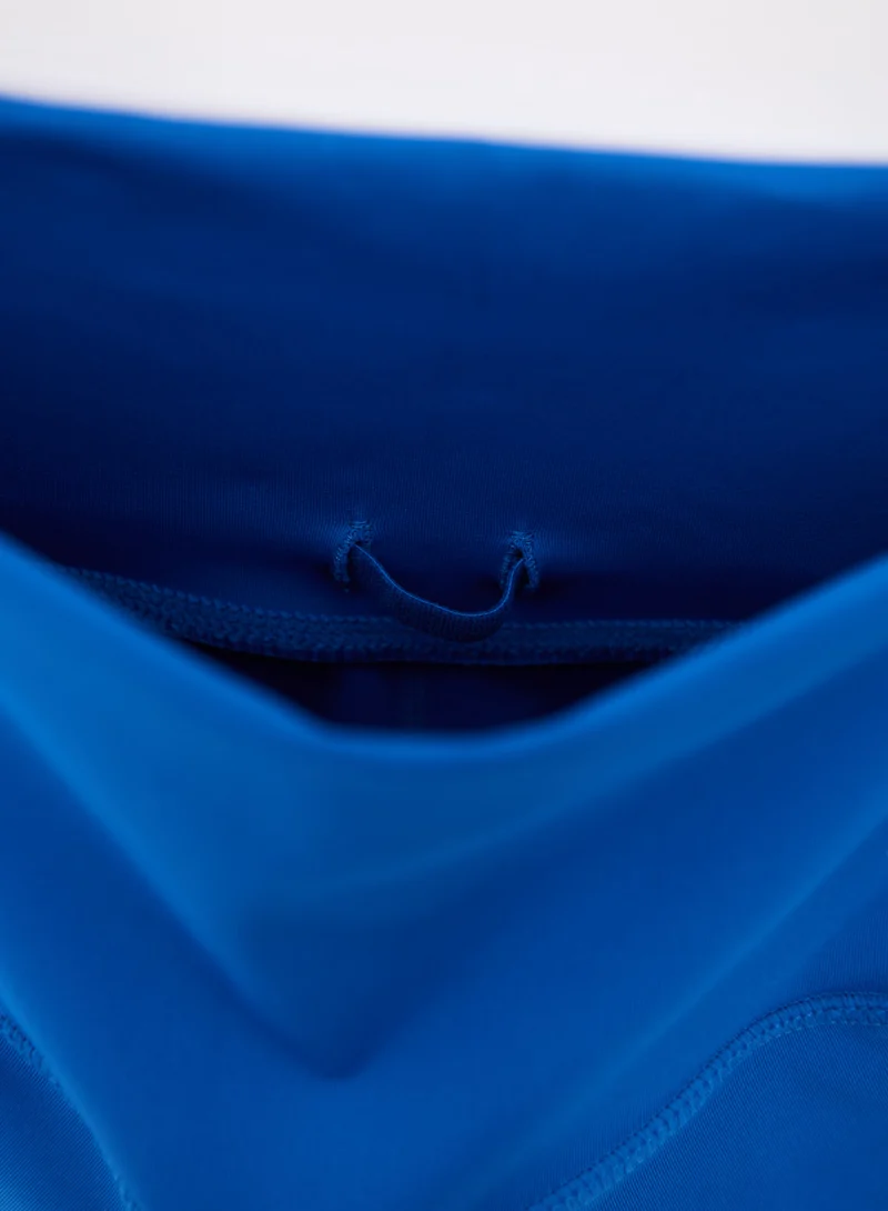 Azure Running Midi Biker Shorts