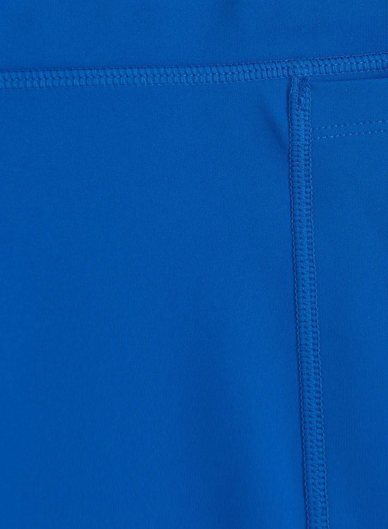 Azure Running Midi Biker Shorts