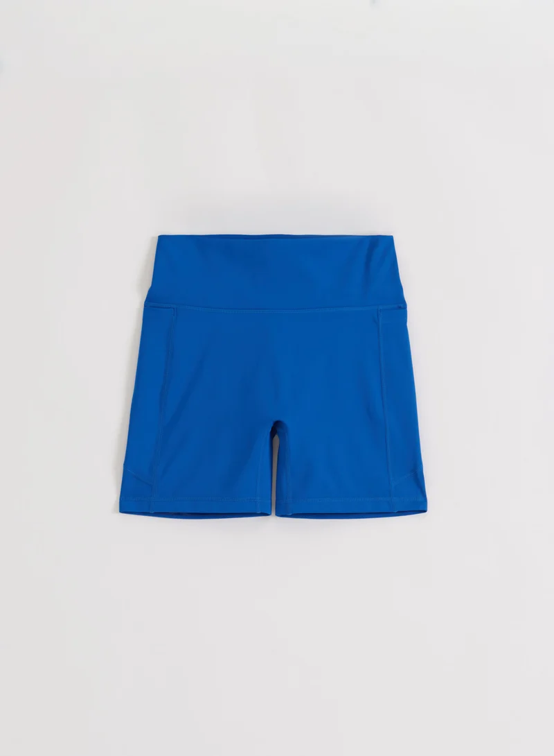 Azure Running Midi Biker Shorts