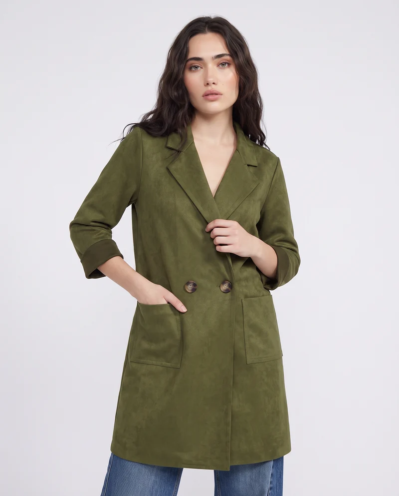 Trench effetto suede - Kaky 1