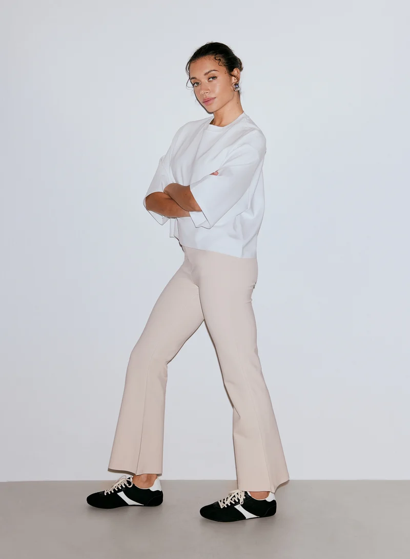Sand Luxe Kick Flare Leggings