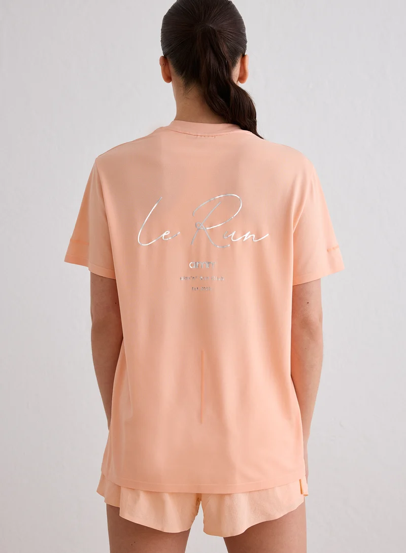 Peach Le Run Seamless Running T-shirt