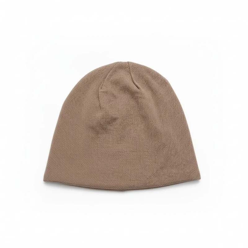 Cuffia melange jersey per uomo - Beige