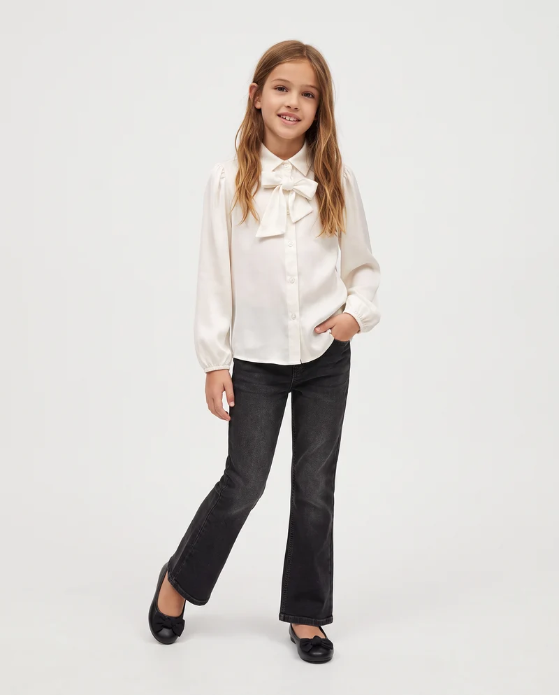Camicia da bambina - Bianco