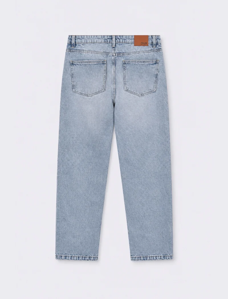 JEANS BAGGY FIT BLU MEDIO - Denim
