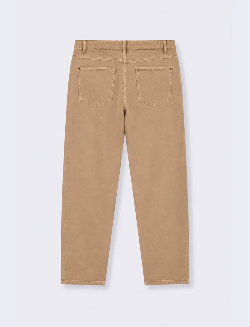 PANTALONI 5 TASCHE SLIM FIT - Beige