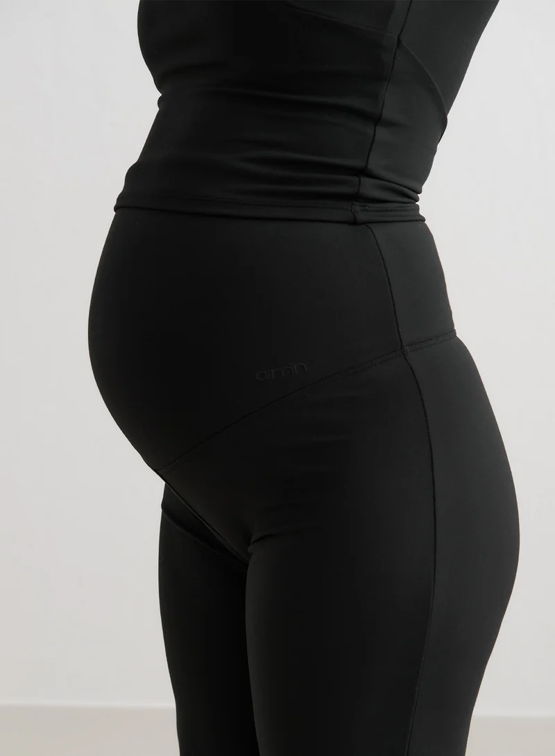 Black Sense Maternity Wide Petite Pants