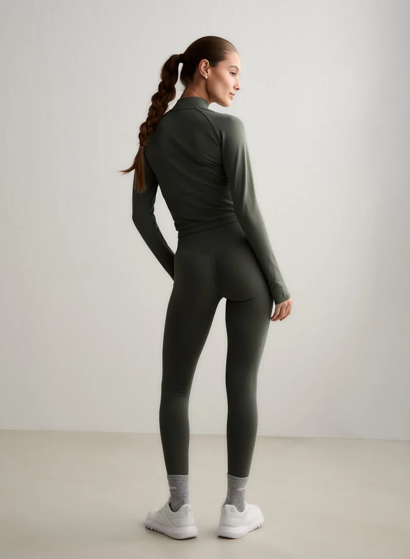 Ivy Shape Seamless Tights & Zip Jacket Set