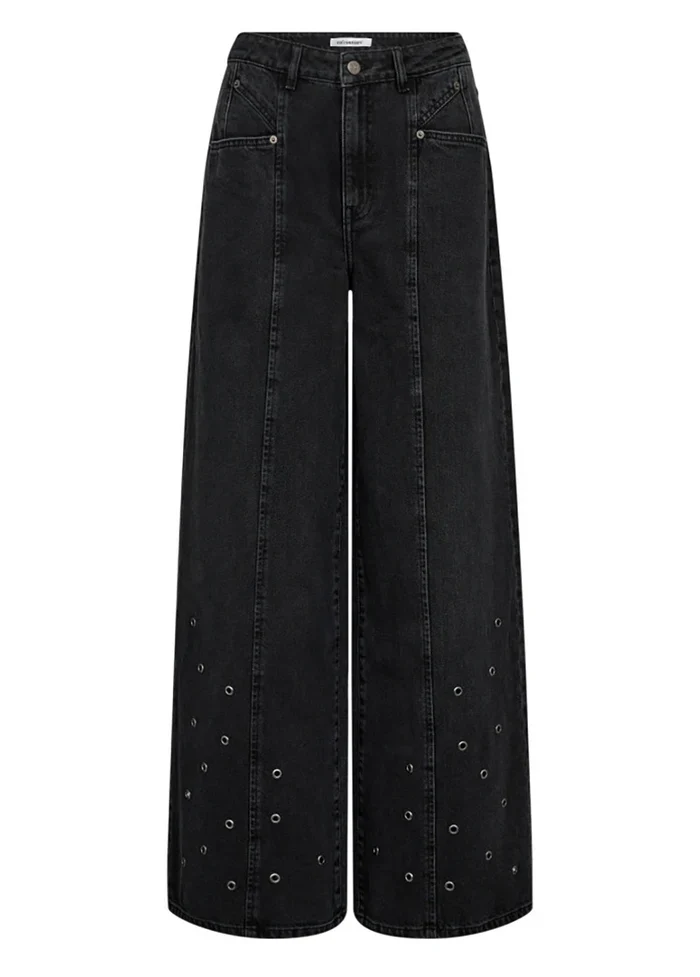 SifCC Eyelet Wide LL Jeans - Black