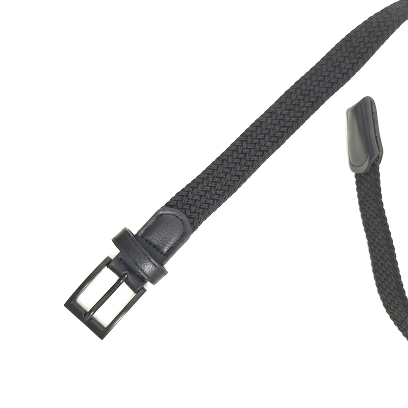 Cintura elastica intrecciata elegante - Nero