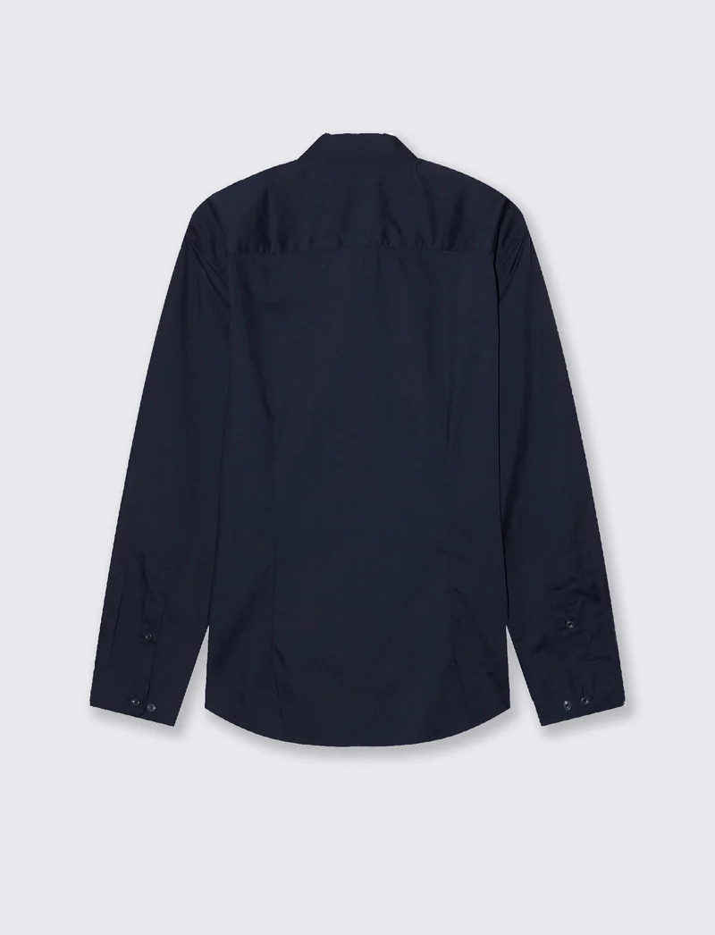 CAMICIA REGULAR FIT EASY IRON UNITA ED A FANTASIA - Blu