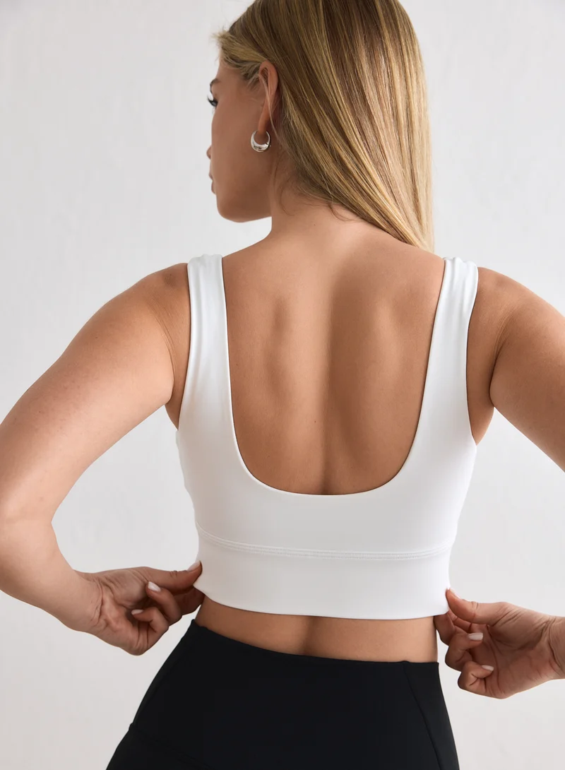 White Core Bra