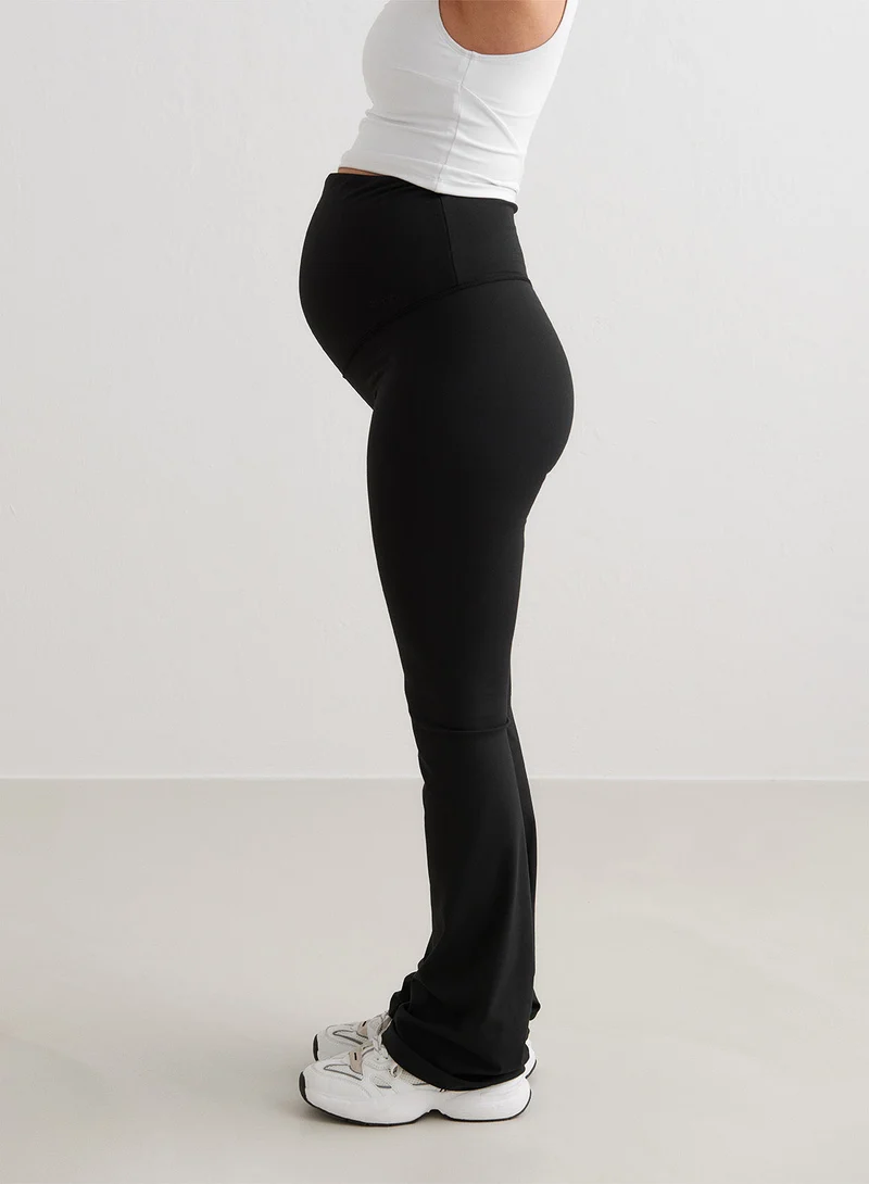 Black Sense Maternity Flare Petite Tights