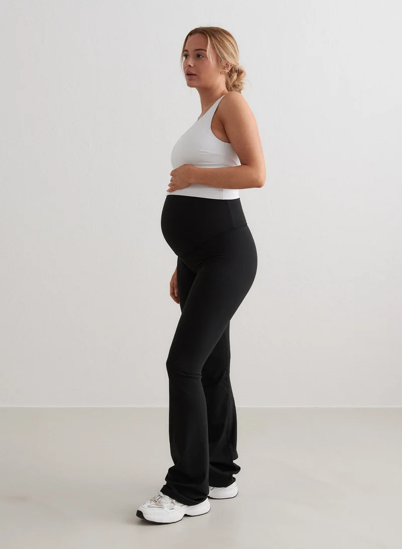 Black Sense Maternity Flare Petite Tights