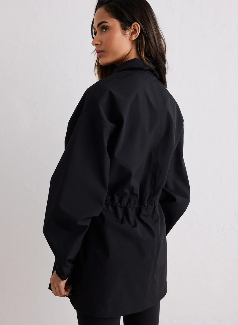 Black Waterproof Zip Jacket