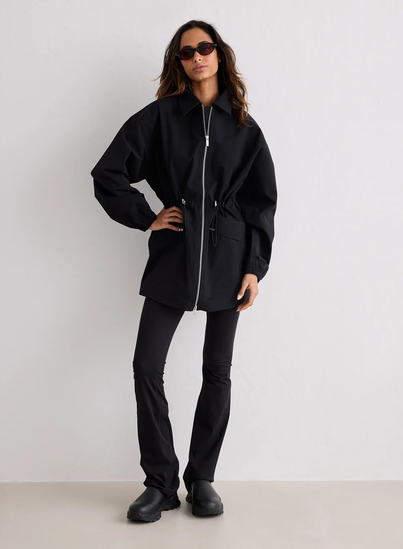 Black Waterproof Zip Jacket