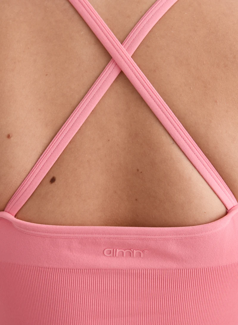 Blush Shape Seamless Cross Back Bralette
