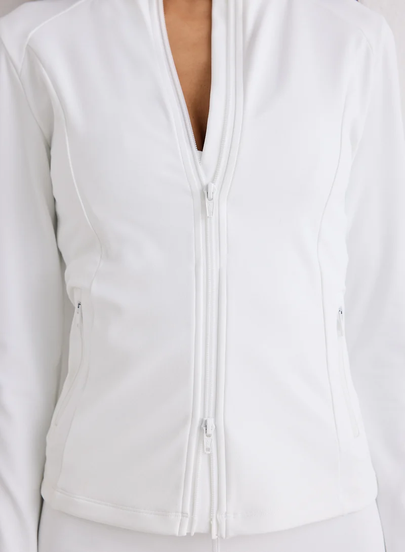 White Sense Zip Jacket