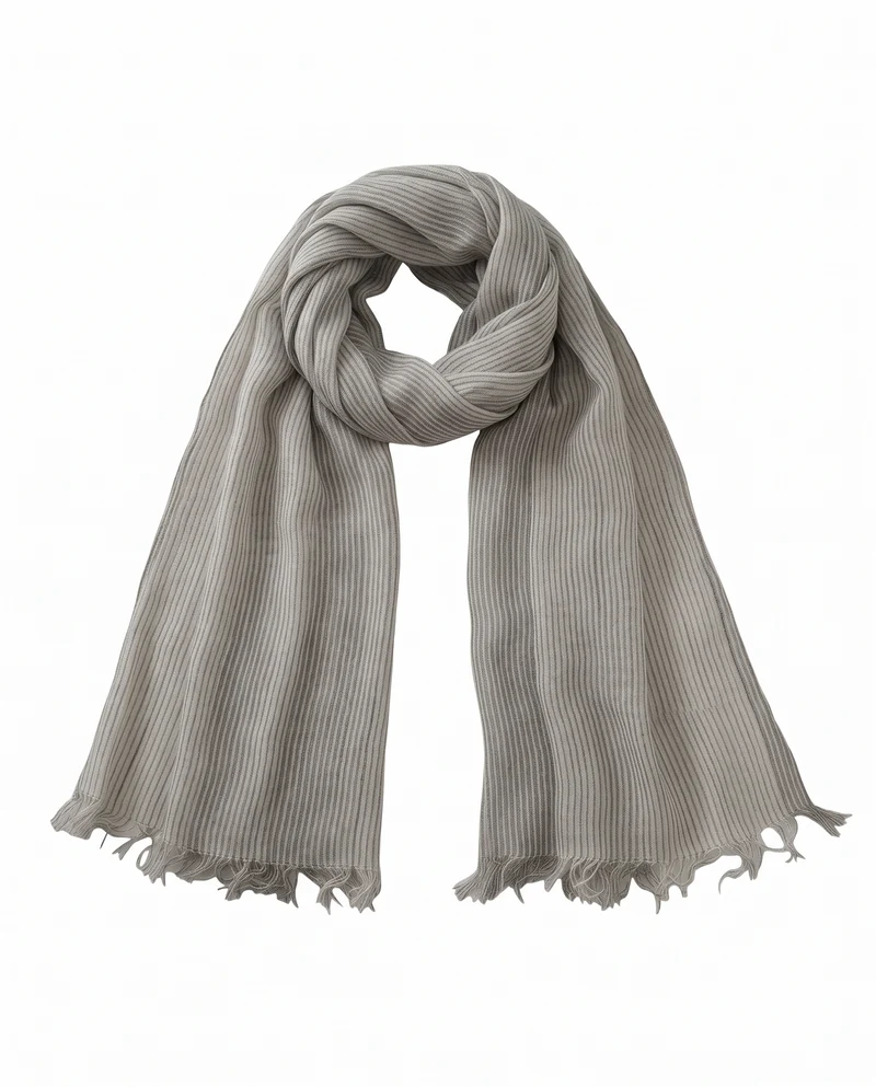 Foulard uomo righe colorate 57x170cm - Beige