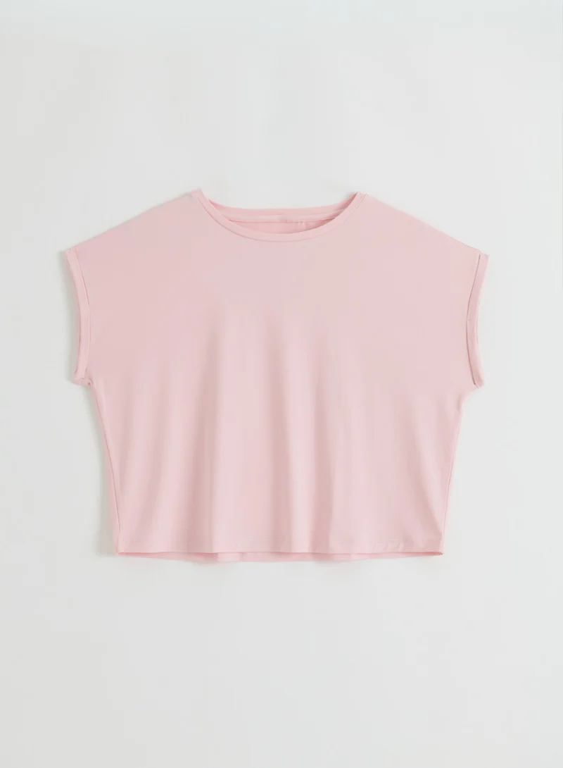 Ballerina Soft Basic Roll Sleeve Top