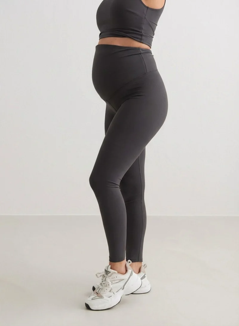 Shadow Grey Sense Maternity Tights