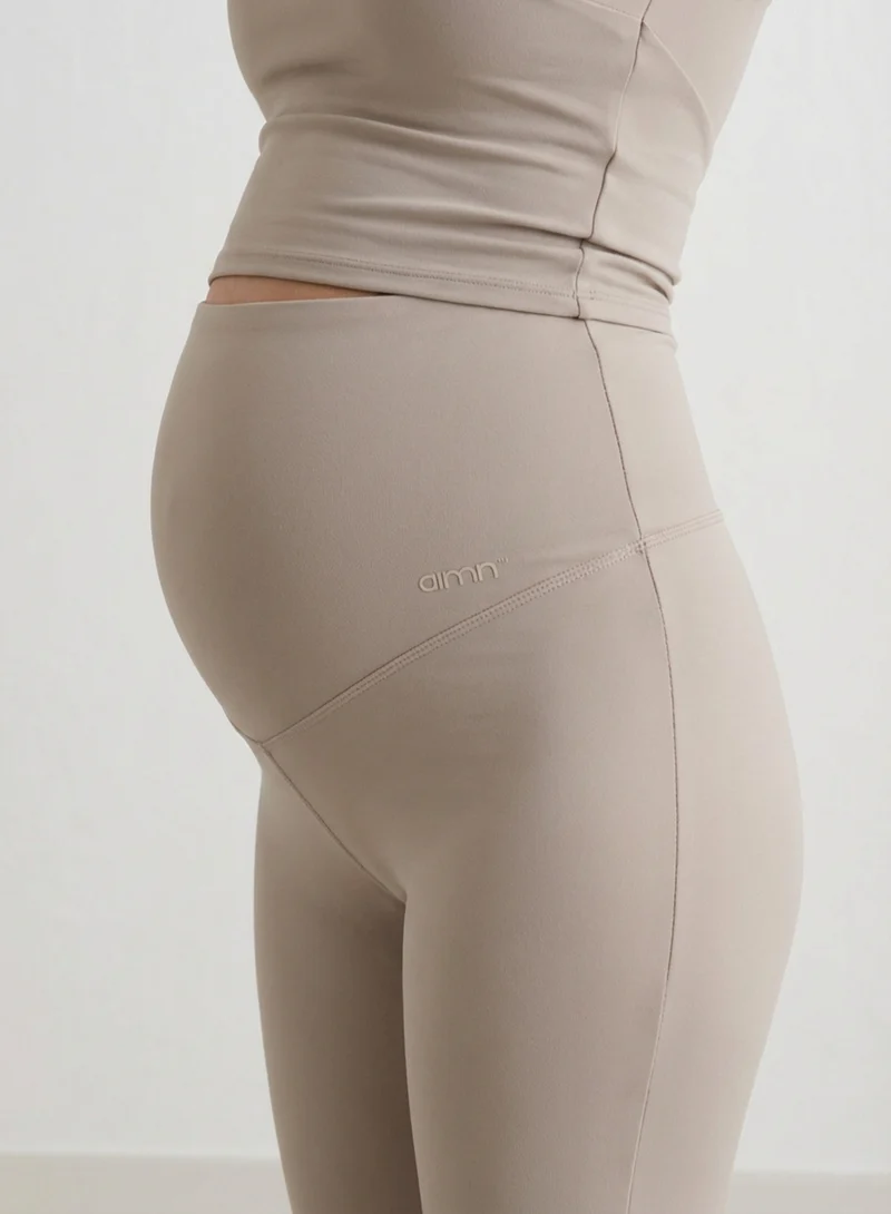 Dark Clay Sense Maternity Wide Pants