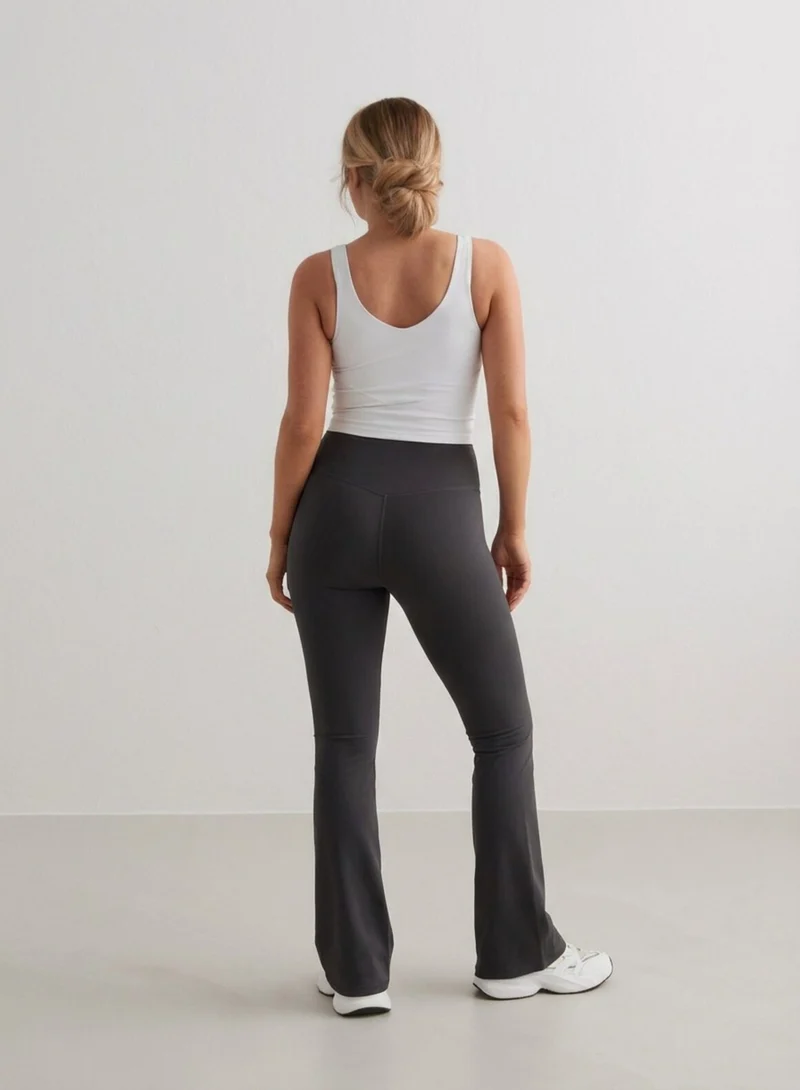 Shadow Grey Sense Maternity Flare Tights