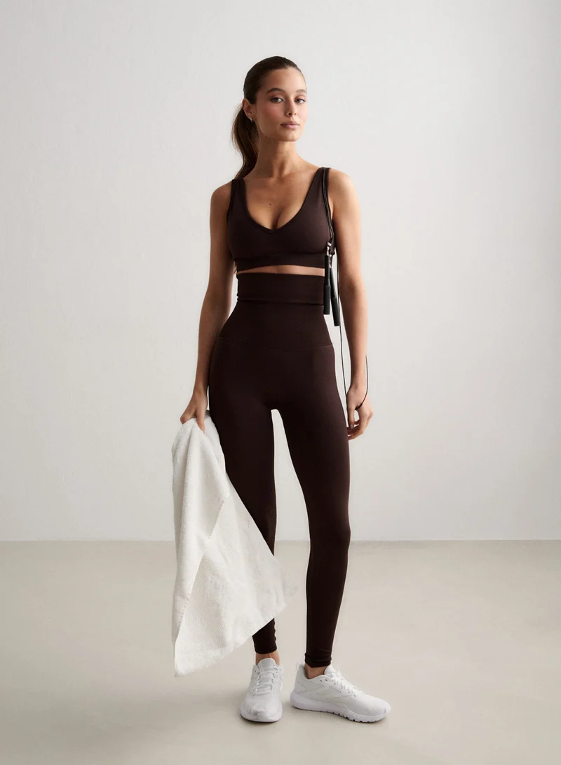 Chocolate Shape Seamless Deep Cut Bra
