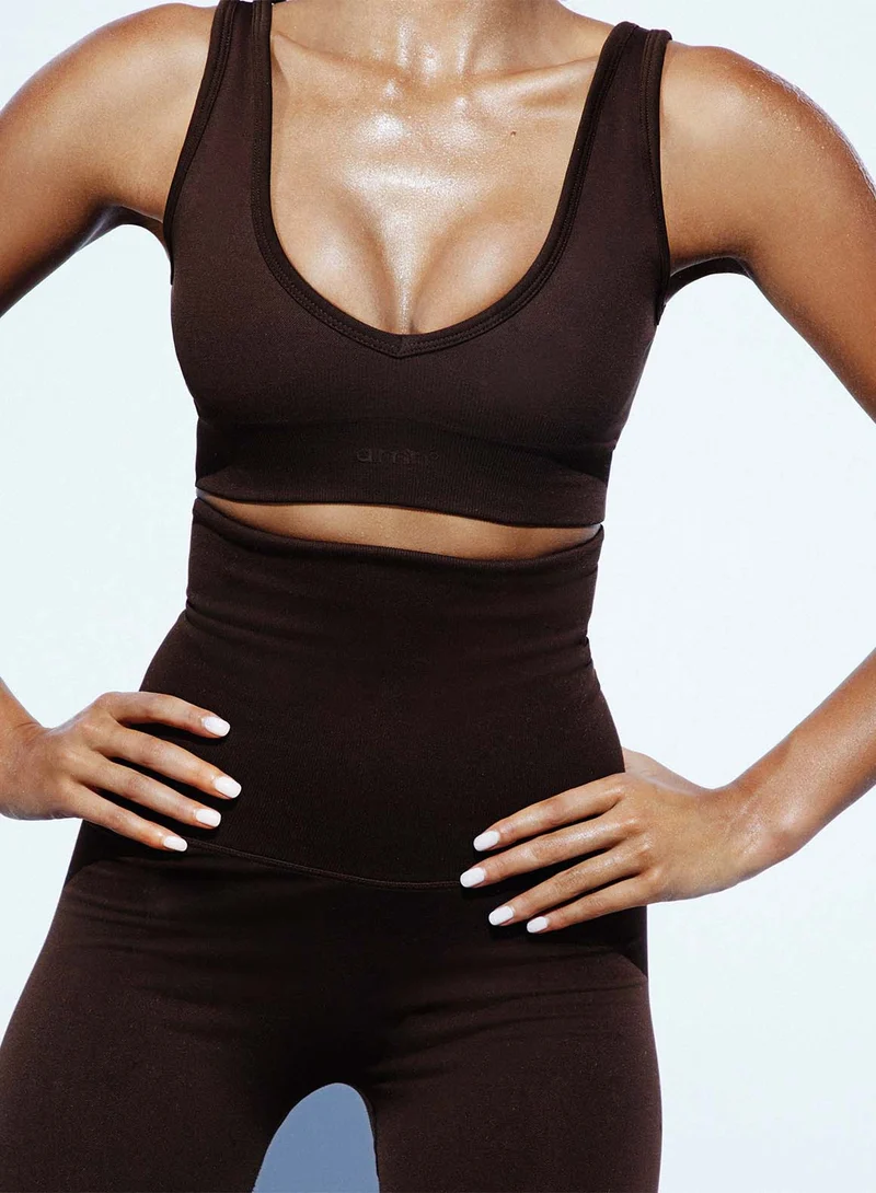 Chocolate Shape Seamless Deep Cut Bra