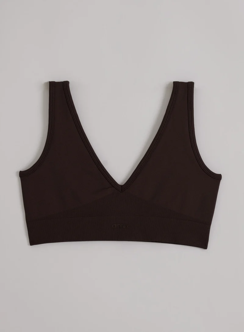 Chocolate Shape Seamless Deep Cut Bra