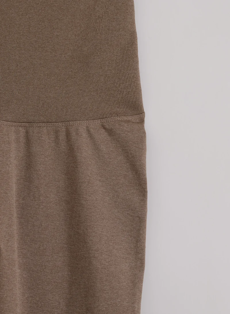 Espresso Melange Shape Seamless Core Control Tights