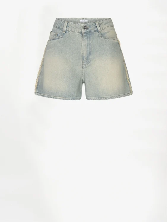 Menton fringed denim shorts