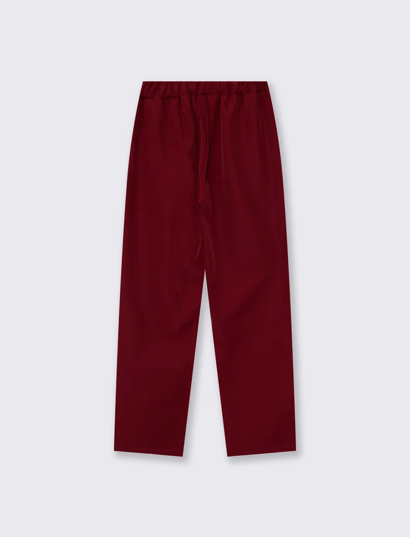 Pantaloni a sigaretta - Bordeaux