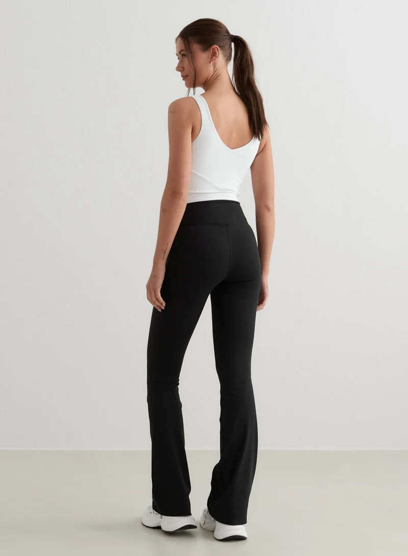 Black Sense Flare Tights