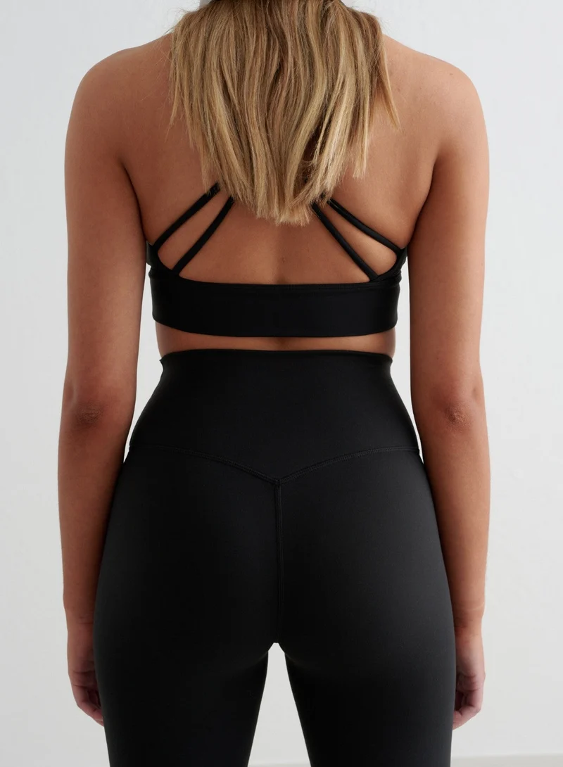 Black Sense Flare Tall Tights